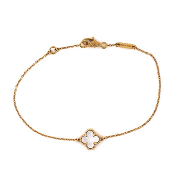 Bracelet Sweet Alhambra or jaune 18 carats et nacre